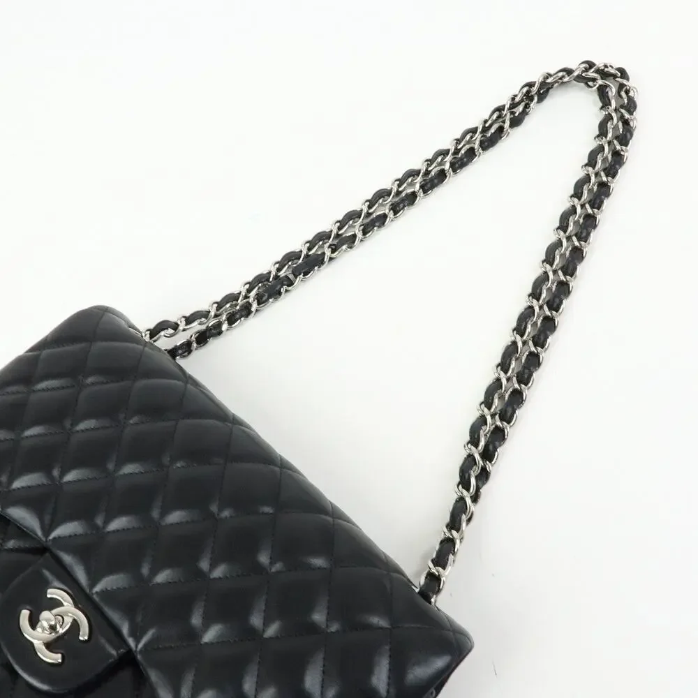 Chanel Lambskin Leather Classic Flap Bag 30 Black